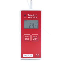 Rejestrator temperatury precyzyjny TERMIO-1 (czujnik na kablu, dokładność 0,07°C)